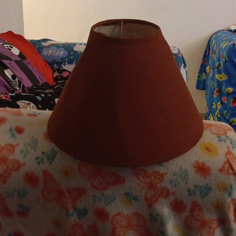 Lamp shades pink turquoise purple black green and red